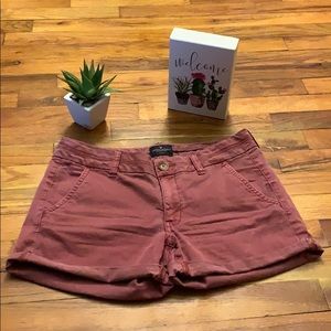 AEO stretch midi shorts